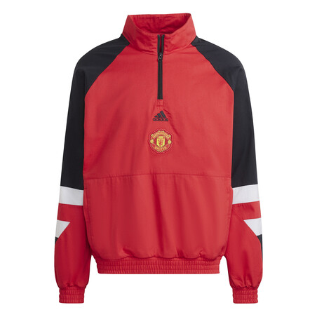 Sweat zippé Manchester United Icon rouge noir 2022/23