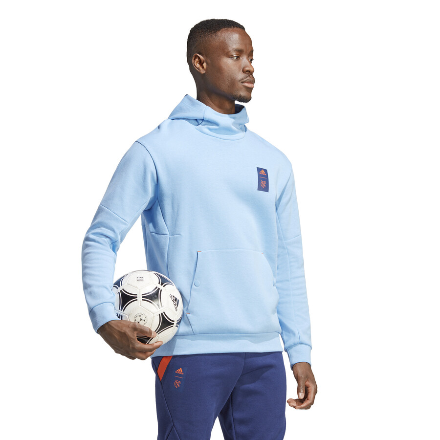 Sweat a capuche New York City FC bleu ciel 2023 sur Foot