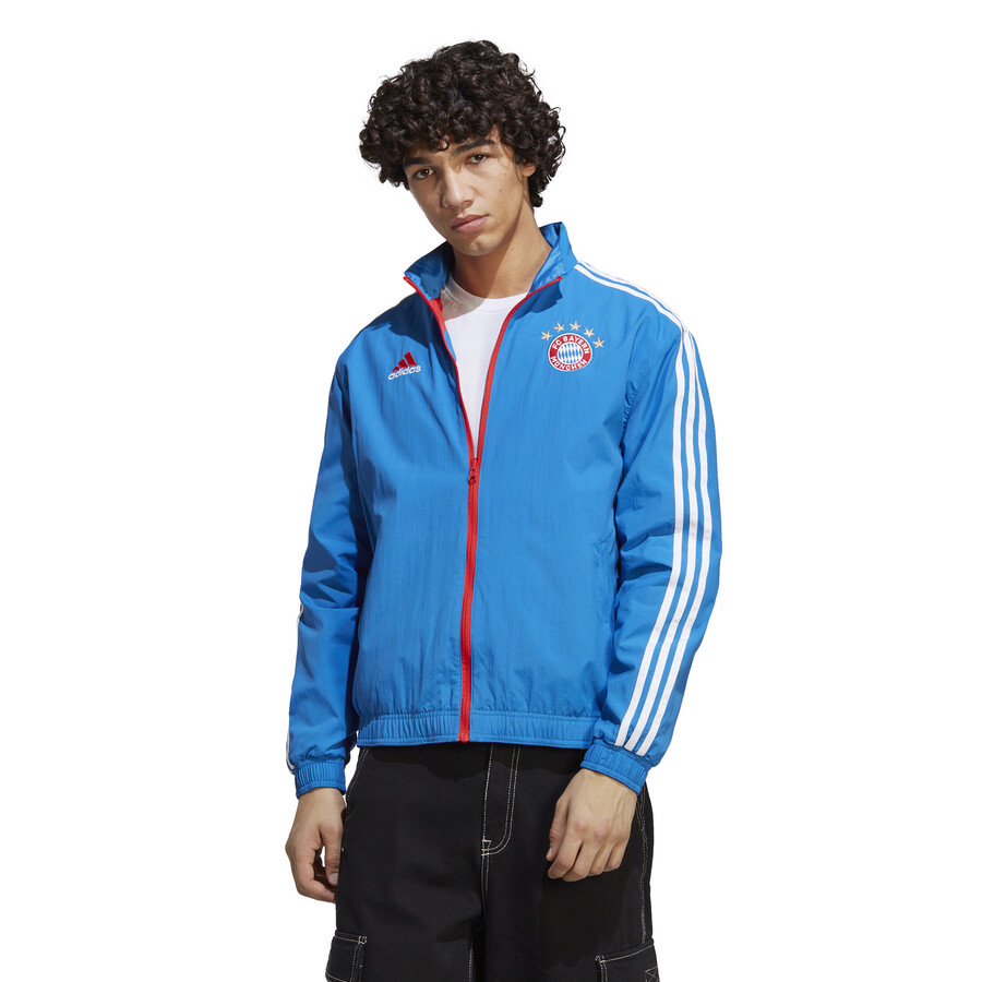 Veste survêtement Bayern Munich Anthem bleu rouge 2022/23