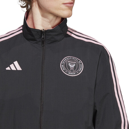 Veste survêtement Inter Miami Anthem noir rose 2023