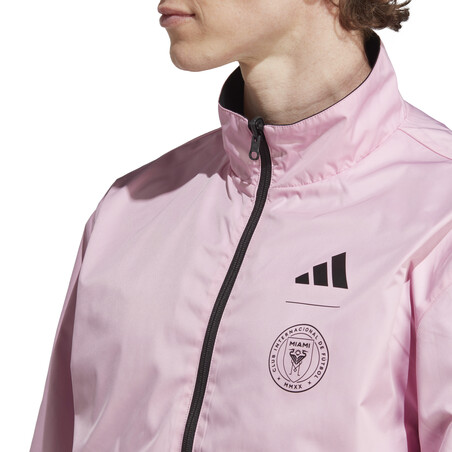 Veste survêtement Inter Miami Anthem noir rose 2023