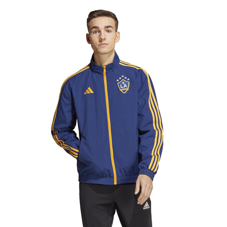 Veste survêtement Los Angeles Galaxy Anthem bleu jaune 2023