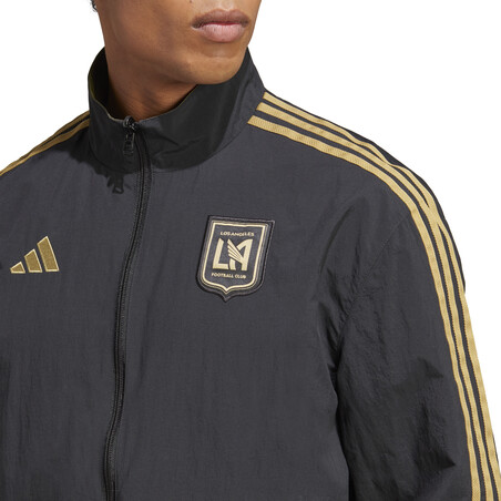 Veste survêtement Los Angeles FC Anthem noir or 2023