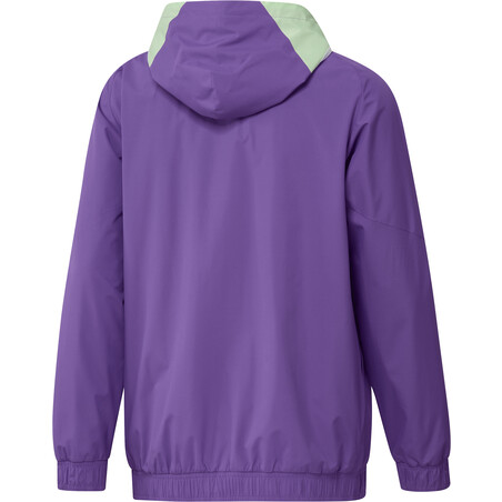 Veste imperméable Real Madrid violet noir 2022/23