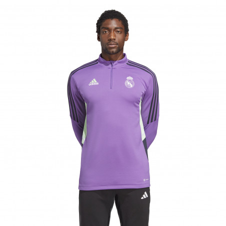 Sweat zippé Real Madrid violet noir 2022/23