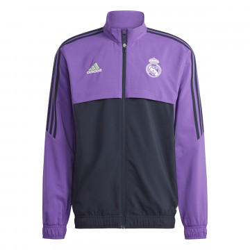 Veste survêtement Real Madrid woven violet noir 2022/23