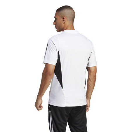 Maillot entraînement adidas Tiro23 blanc noir