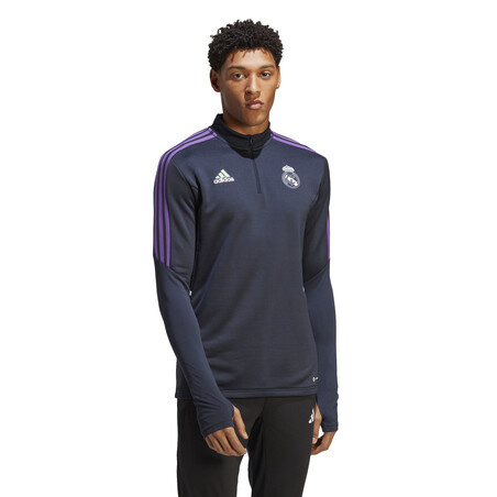 Sweat zippé Real Madrid noir violet 2022/23