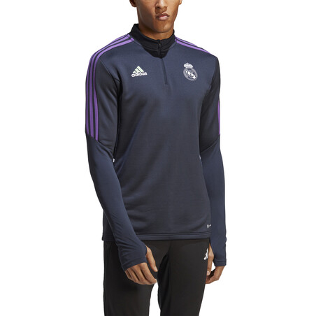 Sweat zippé Real Madrid noir violet 2022/23