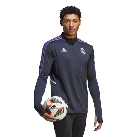 Sweat zippé Real Madrid noir violet 2022/23