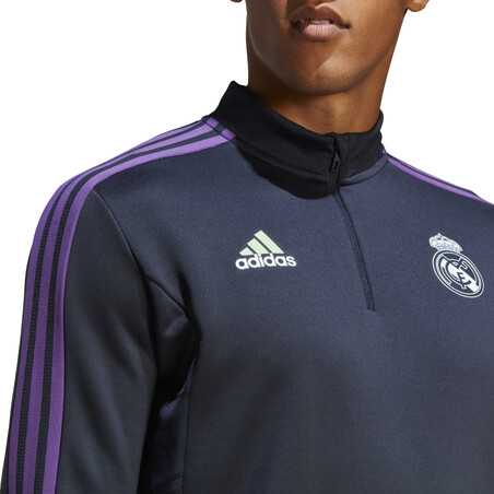 Sweat zippé Real Madrid noir violet 2022/23