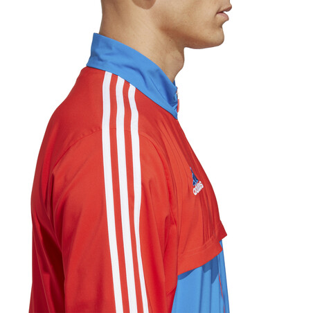 Veste survêtement Bayern Munich woven bleu rouge 2022/23