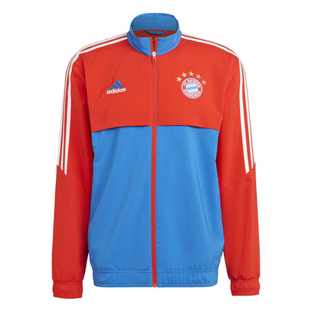 Veste survêtement Bayern Munich woven bleu rouge 2022/23