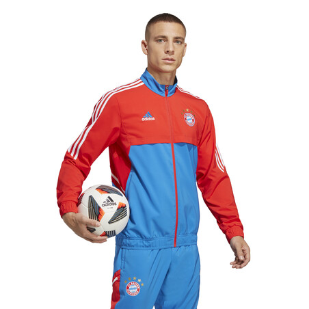 Veste survêtement Bayern Munich woven bleu rouge 2022/23