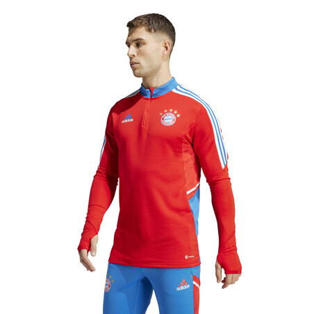 Sweat zippé Bayern Munich rouge bleu 2022/23