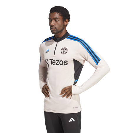 Sweat zippé Manchester United rose bleu 2022/23