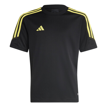 Maillot entraînement junior adidas Tiro23 noir jaune