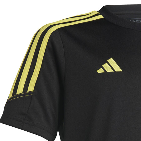 Maillot entraînement junior adidas Tiro23 noir jaune