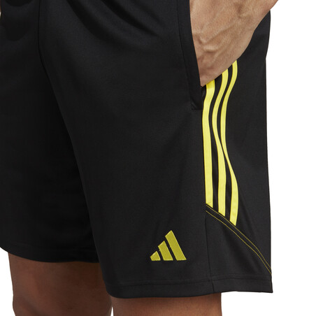 Short entraînement adidas Tiro23 noir jaune