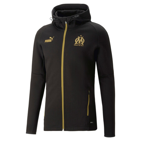 Veste survêtement OM Casual noir or 2022/23