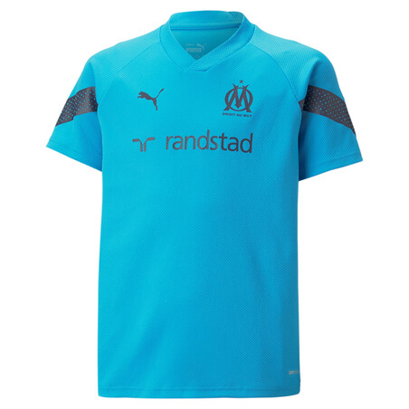Maillot entraînement junior OM bleu azur 2022/23