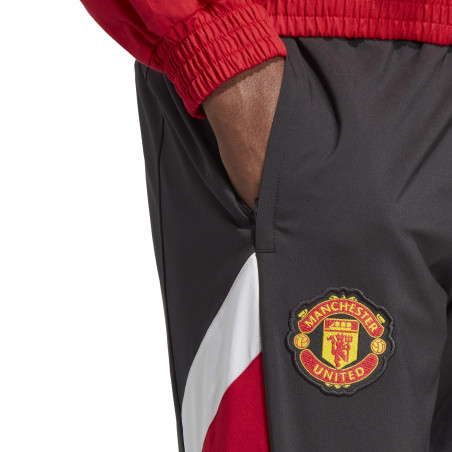 Pantalon survêtement Manchester United Icon noir rouge 2022/23