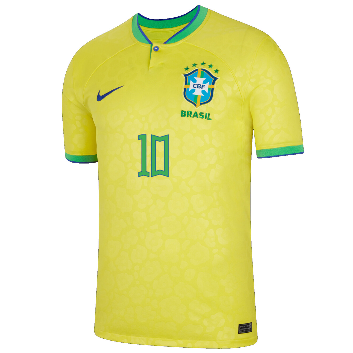 Maillot Neymar Brésil domicile 2022 sur Foot.fr
