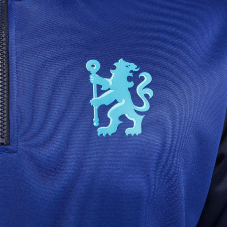 Sweat zippé Chelsea Repeat bleu noir 2022/23