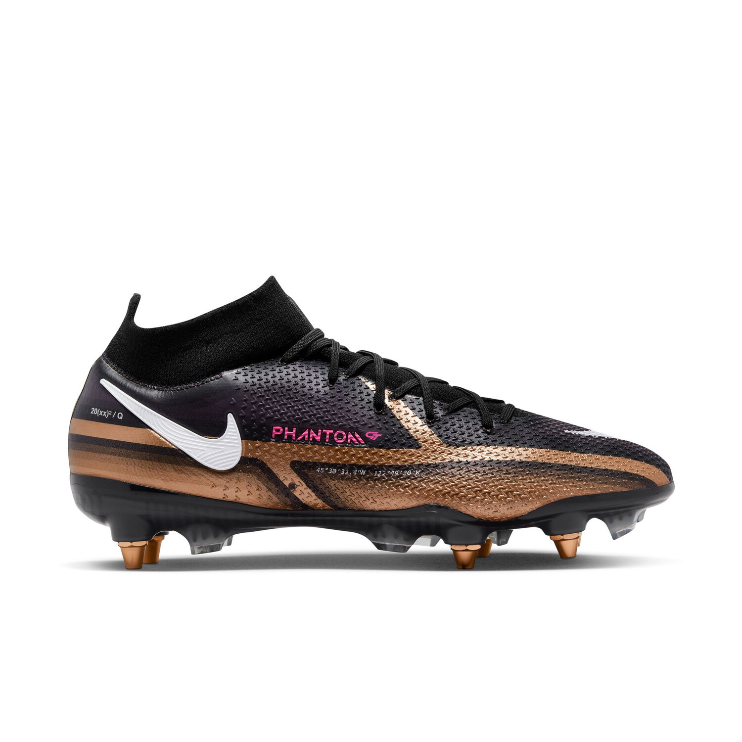 Nike Phantom GT2 Elite montante SG Pro Anti Clog or sur Foot