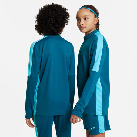 Sweat zippé junior Nike Academy bleu turquoise