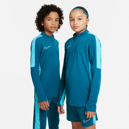 Sweat zippé junior Nike Academy bleu turquoise