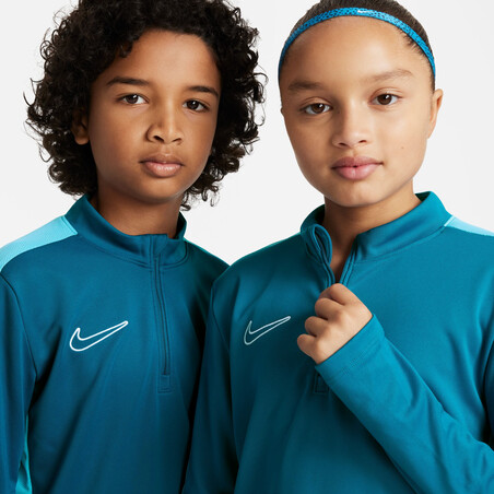 Sweat zippé junior Nike Academy bleu turquoise