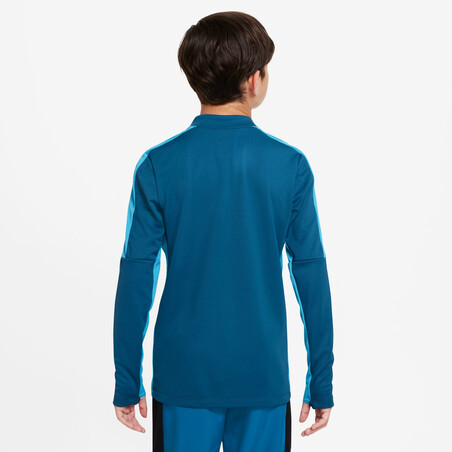 Sweat zippé junior Nike Academy bleu turquoise