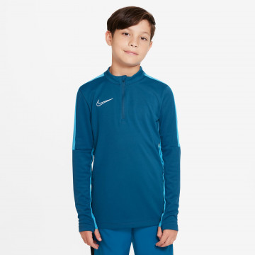 Sweat zippé junior Nike Academy bleu turquoise