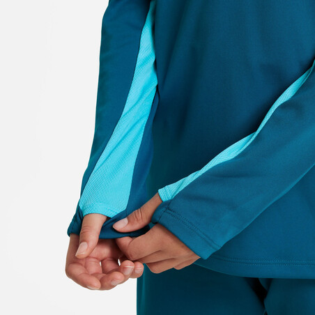 Sweat zippé junior Nike Academy bleu turquoise