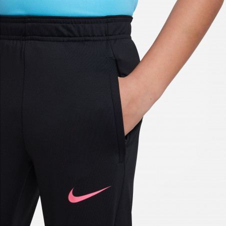 Pantalon survêtement junior Nike Strike noir rose