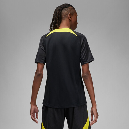 Maillot entraînement PSG Strike noir jaune 2022/23