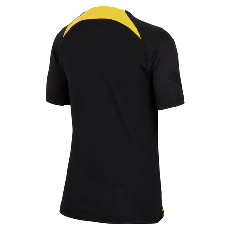 Maillot entraînement junior PSG Strike noir jaune 2022/23