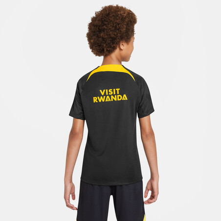 Maillot entraînement junior PSG Strike noir jaune 2022/23