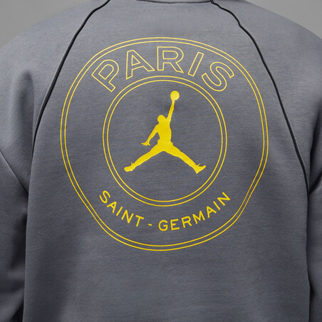 Sweat à capuche PSG x Jordan gris jaune 2022/23