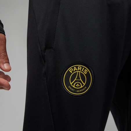 Pantalon survêtement PSG Strike noir jaune 2022/23