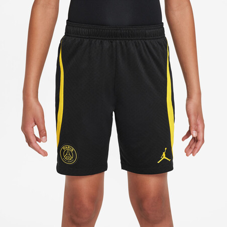 Short entraînement junior PSG Strike noir jaune 2022/23