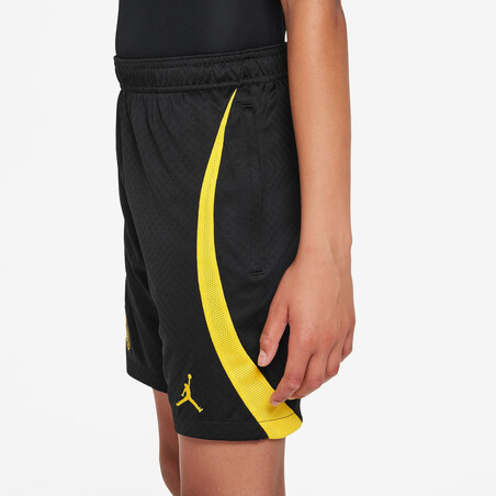 Short entraînement junior PSG Strike noir jaune 2022/23