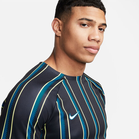 Maillot entraînement Nike Academy Pro noir bleu