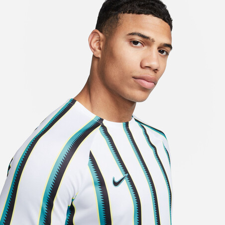 Maillot entraînement Nike Academy Pro blanc jaune