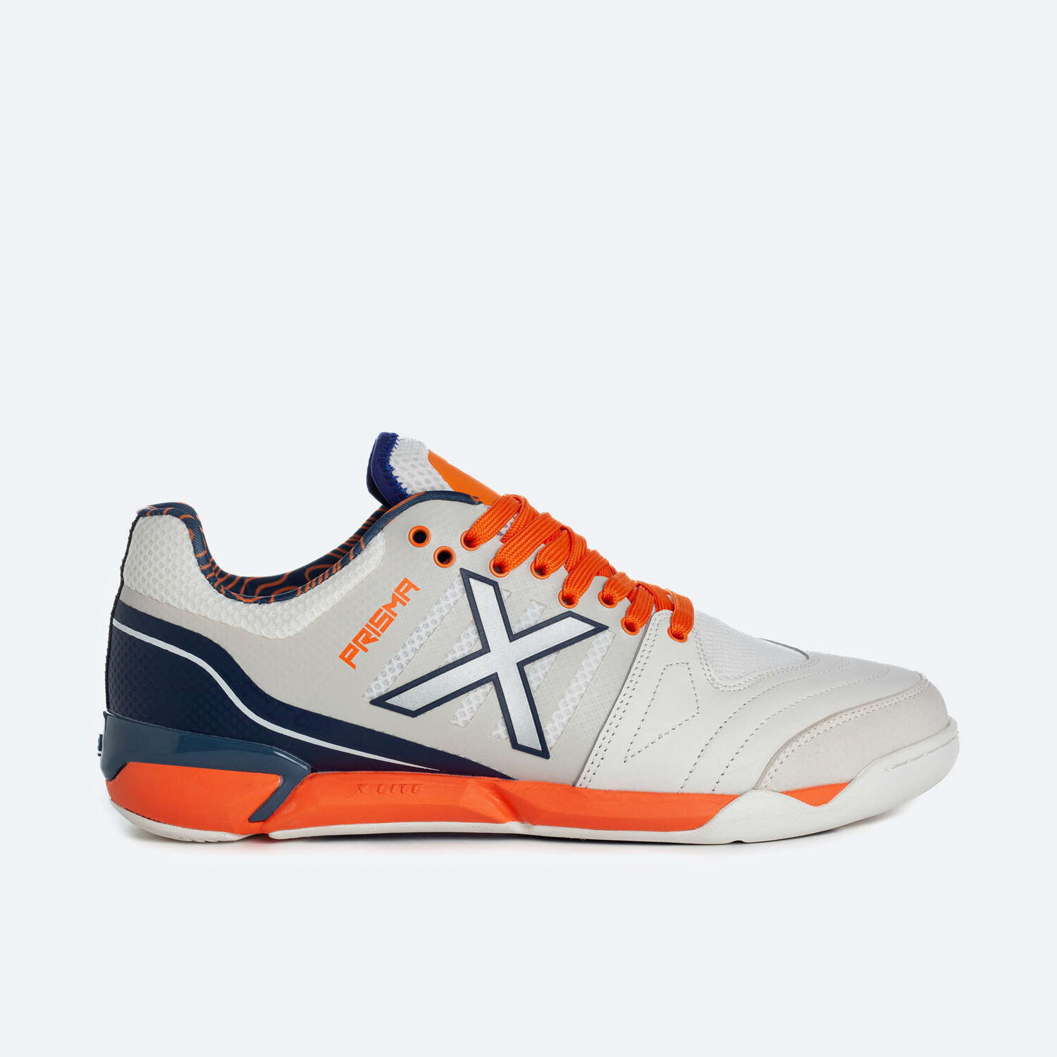 Munich Prisma Indoor 19 blanc orange sur Foot.fr