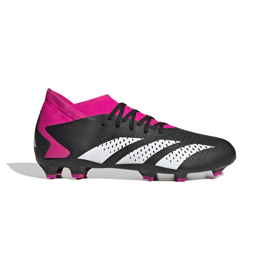 adidas Predator Accuracy.3 montante FG noir rose sur Foot