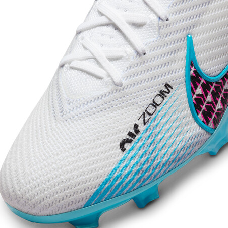 Nike Air Zoom Mercurial Vapor 15 Elite FG blanc bleu