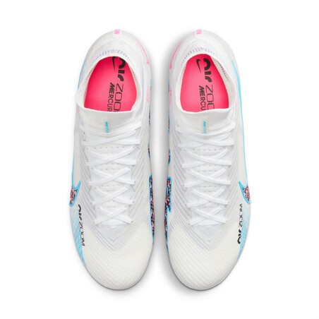 Nike Air Zoom Mercurial Superfly 9 Elite SG-PRO Anti-Clog blanc bleu