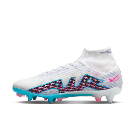 Nike Air Zoom Mercurial Superfly 9 Elite SG-PRO Anti-Clog blanc bleu